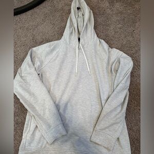 lululemon athletica Heather Light Gray Hoodie with Drawstring